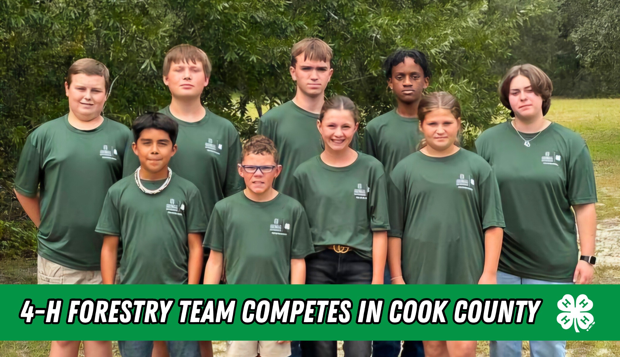 Decatur County 4H Forestry Judging Team in Recent Competition